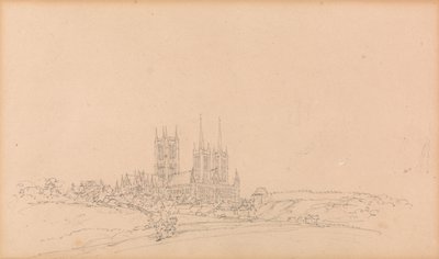 View of Lincoln Cathedral by Thomas Girtin